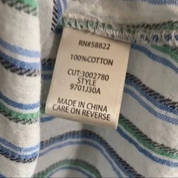 Max Studio
Pinstripe V-Neck Waist Tie Blouse Size M - Picture 5 of 5